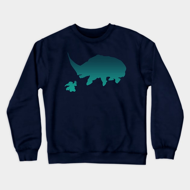 The Mudhorn (teal) Crewneck Sweatshirt by Rackham